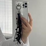 Boucle Mix Long Tassel Keychain