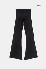 Slim lap bootcut pants