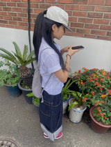 Rank denim pants