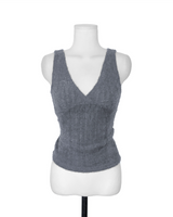 nudi hair wrap v sleeveless top
