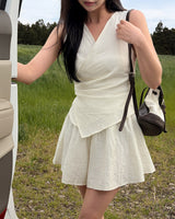 Relbit blouse & skort set