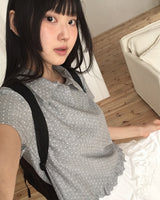 [MADE] Seju Dot Collar Frill Short-Sleeved T-shirt