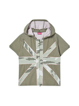 クロスパッチフーディー (KHAKI)