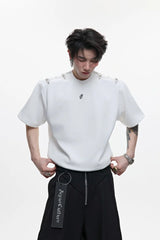 Deconstructed Buckle Shoulder Tee