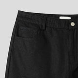 カント コーツッド ブラック デニム ワイド パンツ