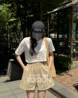 【MADE】Linen banding short pants