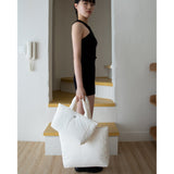 large soft padded bag - white