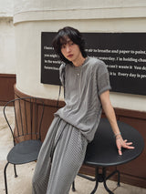 ロベンフォープリーツ半袖Tシャツ