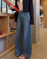 Im wide denim pants