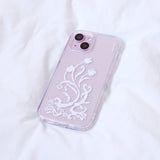 [MADE] Pixel bloom clear jelly case (Tulip)
