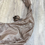 Wrinkled Leather Shoulder Bag