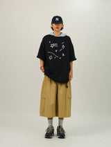 [SEMADE] コンフォート スター プリント ハーフ Tシャツ