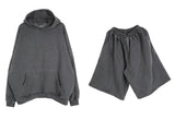 No.0637 pigment heavy hood & shorts SET (3color)