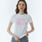 シャープロゴスリムスパンTシャツ ホワイト