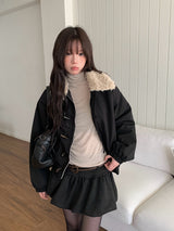 [Belt Set] Charlie Suede Pumpkin Belt Mini Skirt