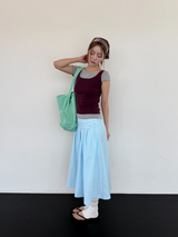 pastel canvas washing bag