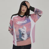 マルチーズ ゴーリウムメッシュジャージーロングスリーブTシャツ