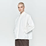 Crinkle String Shirt Jumper White