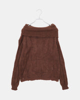 Nia Stripe OffShoulder Oversized Long-Sleeve Knit