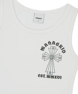 CROSS STUD TANK TOP_WHITE