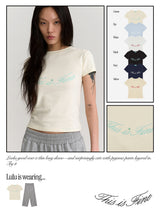 クロップドシグネチャーTシャツ