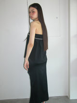 SLEEVELESS SHIRRING TOP