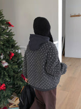 Helgue Wool Button Knit Beanie