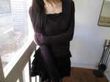 wool v neck sleeve t