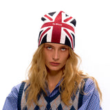 NyDkyel™ Union Jack knitted embroidery logo cold hat