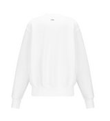 [mnem] エッセンシャルロゴスウェットシャツ (white)