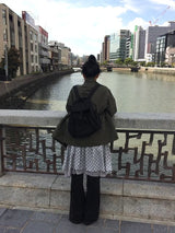 Soel Check Chiffon Midi Skirt