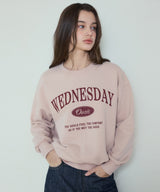 シグネチャー セミクロップ スウェットシャツ_Indi pink