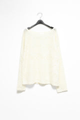 deep neck punching knit top(2colors)