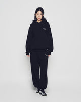 25FW ベーシックロゴナッピングフーディー ブラック