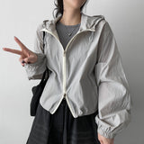 E-ring Basket Nylon Summer Windbreaker Hooded Jumper