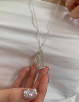 Twinkle mini comb necklace