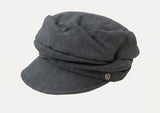 LINEN MOOD NEWSBOY CAP (BEIGE, CHARCOAL 2COLORS!)