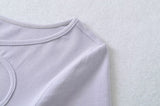 Liora Ribbon Cutout Tee