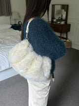 2way puppy bag white