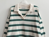 コグカラーダンガラカラー長袖Tシャツ