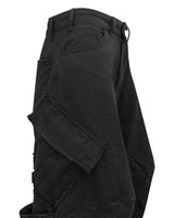 VTG BACK BOOTS CARGO SHORTS_BLACK