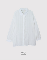 #Natural Stripe Summer Loose Shirt (4color)