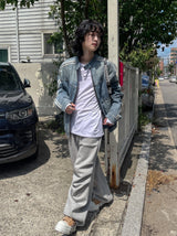 ウィングストラックグラディエントデニムジャケット