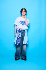 オクトパスフットボールTシャツ（ネイビー）