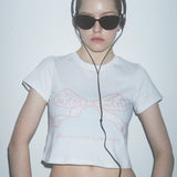 SW'S リボンTシャツ - WHITE