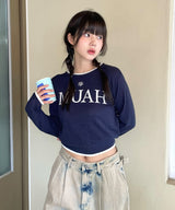 ロゴブークレラウンドニット