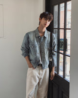 Debor Washed Denim Trucker Jacket
