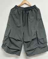 NYLON PARACHUTE BERMUDA PANTS❤🖤🩶💚