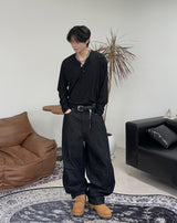 Repel Back Strap Denim Pants