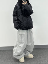 fluff cargo sweat pants